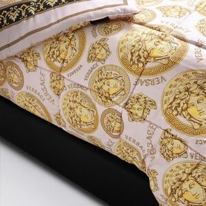 Versace Gold and Pink King Comforter